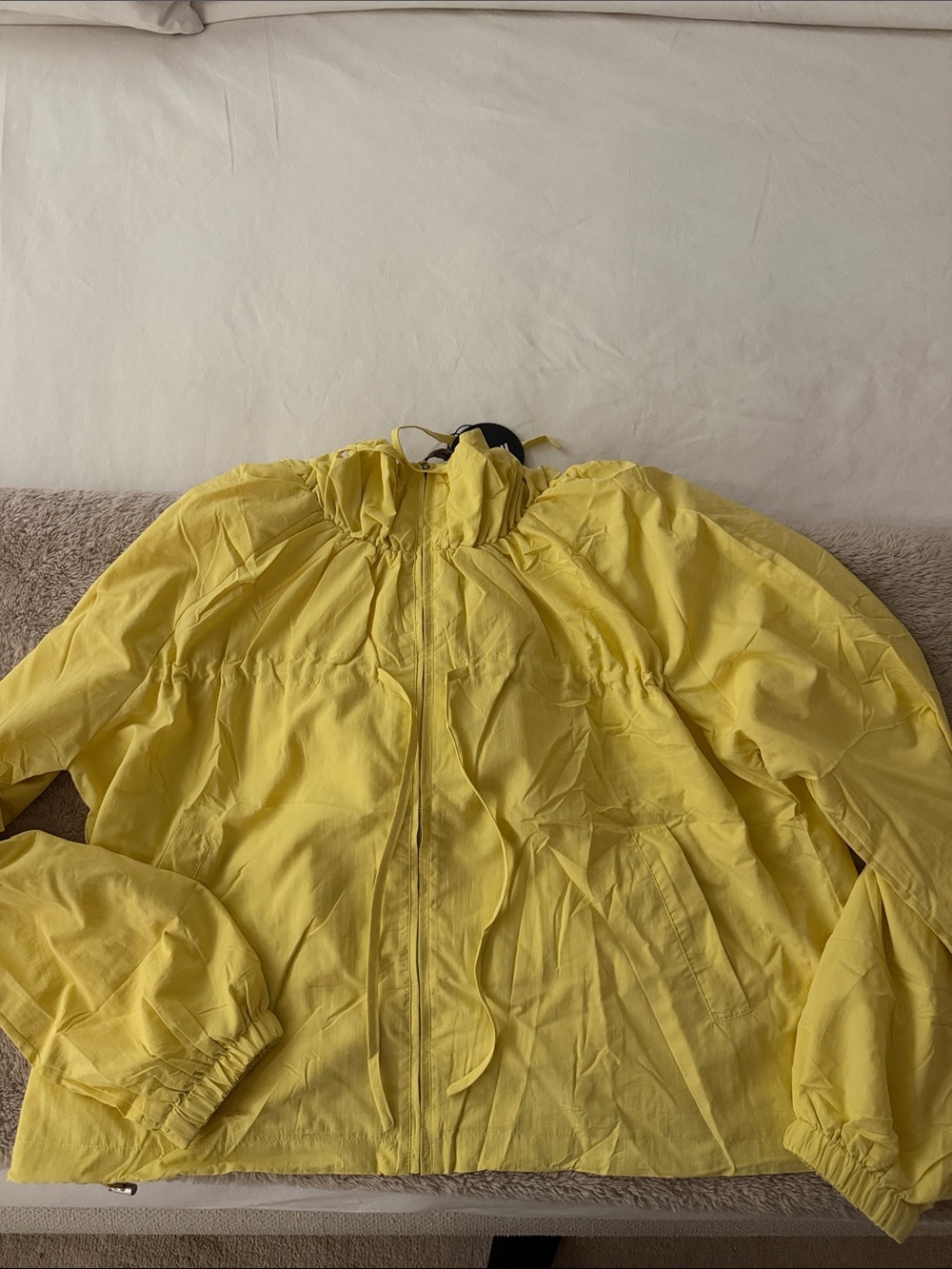 Men's Yellow Lightweight Windbreaker Jacket